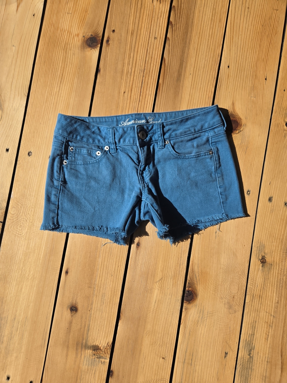 American Eagle Outfitters Blue Denim Cutoff Shorts